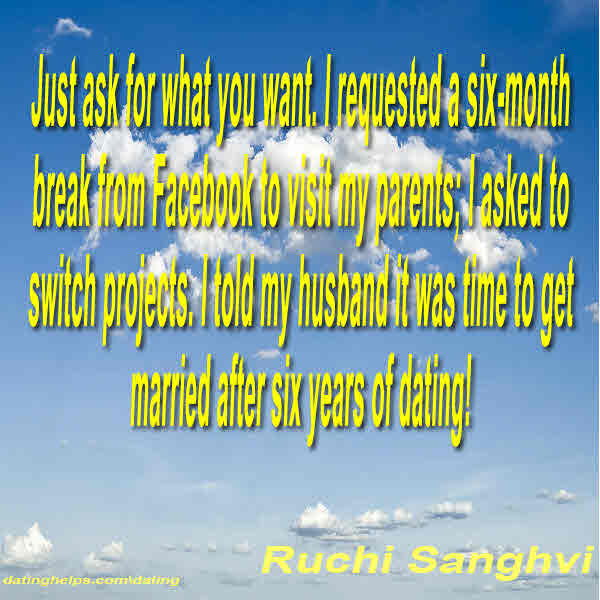 Just ask for what you want. I requested a six-month break from Facebook to visit my parents; I a ...
